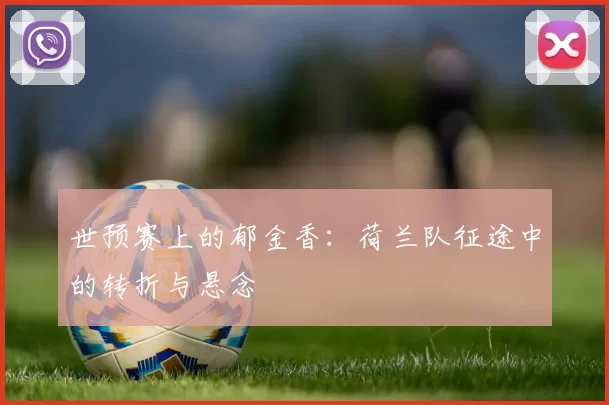 世预赛上的郁金香:荷兰队征途中的转折与悬念