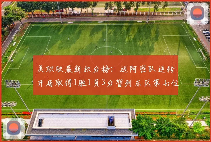 美职联最新积分榜：迈阿密队逆转开局取得1胜1负3分暂列东区第七位