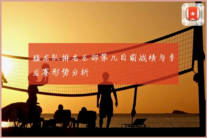 猛龙队排名东部第几目前战绩与季后赛形势分析