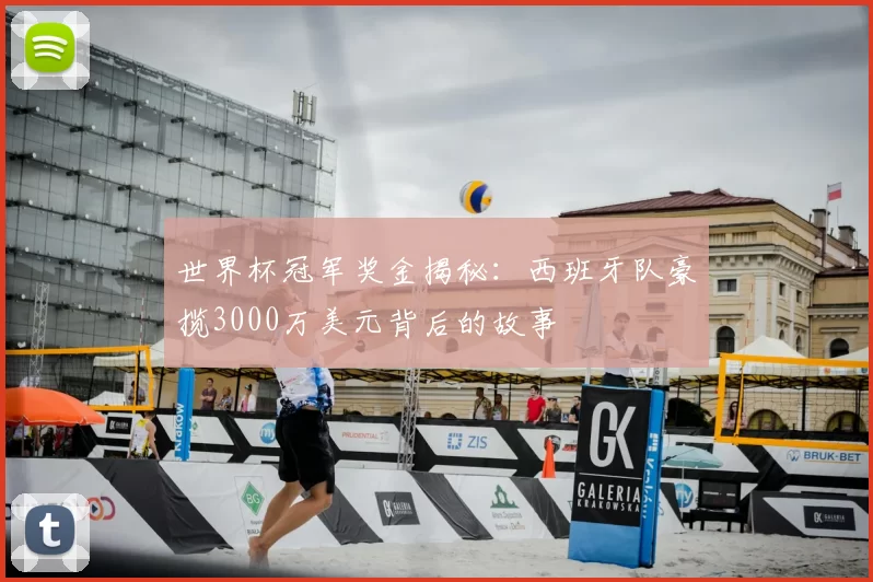 世界杯冠军奖金揭秘：西班牙队豪揽3000万美元背后的故事